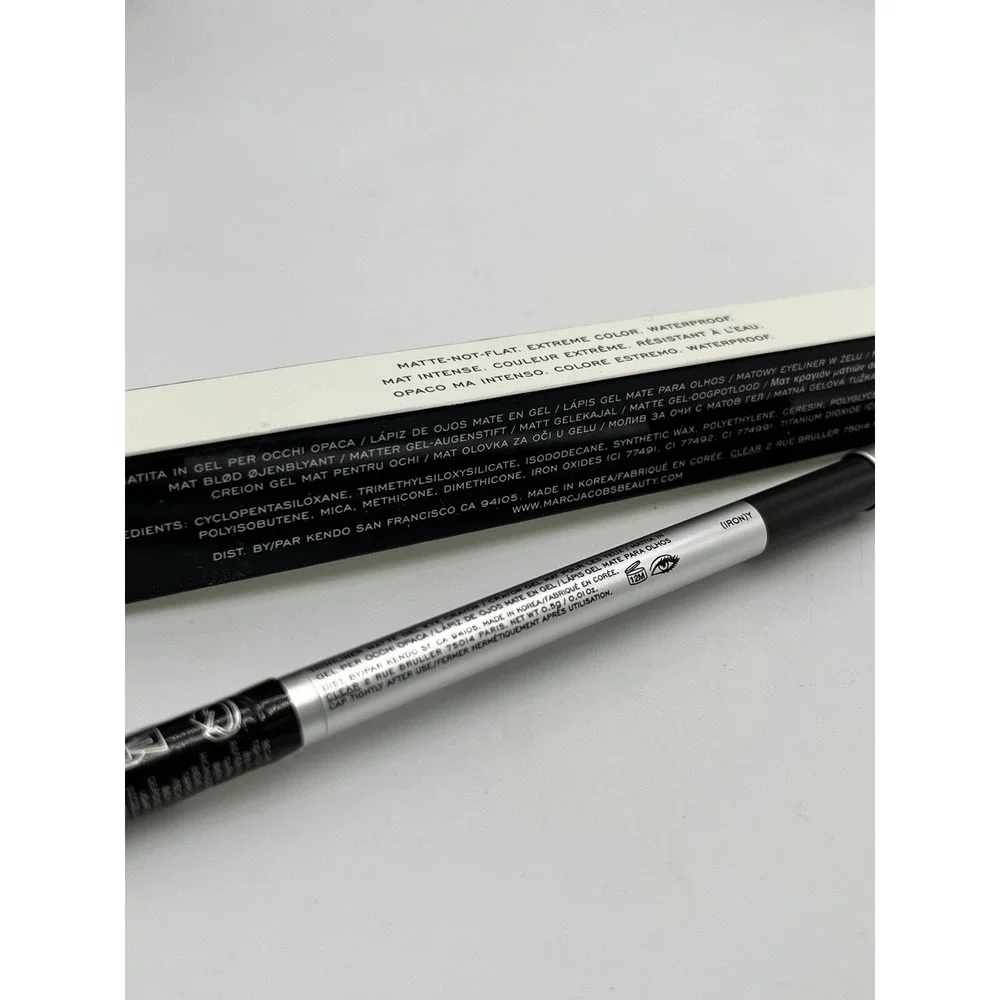 MARC JACOBS Highliner‎ Matte Gel Eye Crayon EyeLiner (Iron)y 45 Irony New NIB